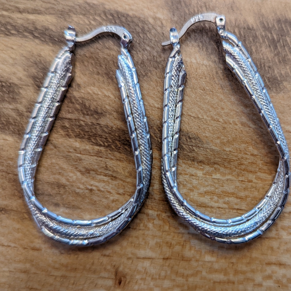 Sterling Silver Hoops